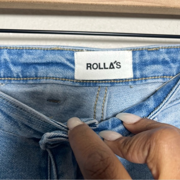 ROLLA'S Women Jeans 26" Light Wash Denim Westcoast Super Skinny Rip Knee‎ - Picture 5 of 10